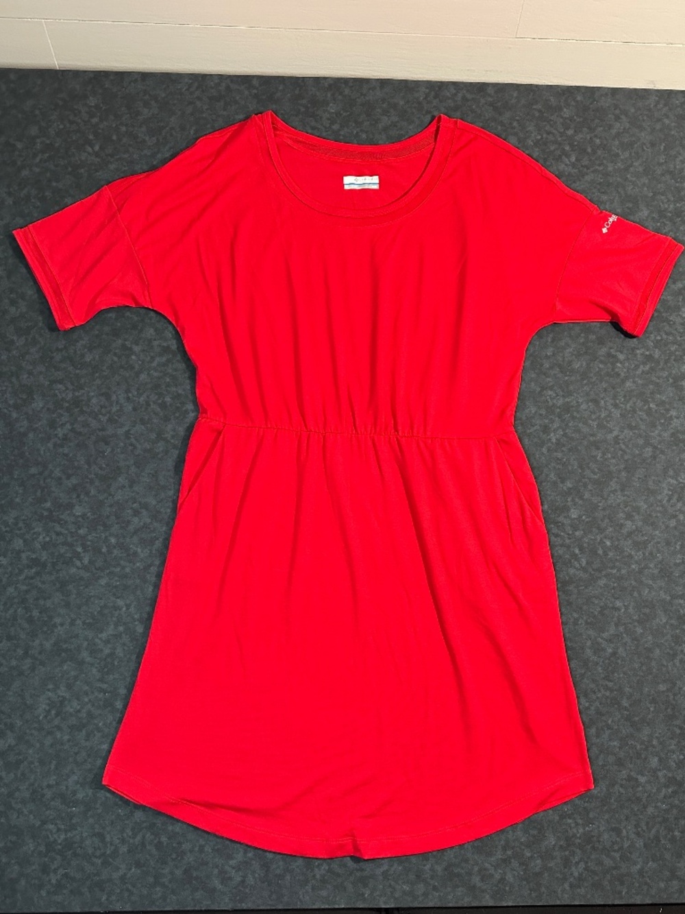 Columbia Women's Slack Water Knit Red Dress Size Medium